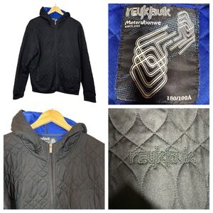 Reykjavik Metersbonwe Quilted Hooded Jacket Men Large (180/100A) Black Blue